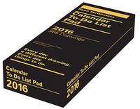 Ryan McGinness 2016 Calendar To-Do List Pad /anglais