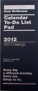 Ryan McGinness 2012 Calendar To Do List Pad /anglais