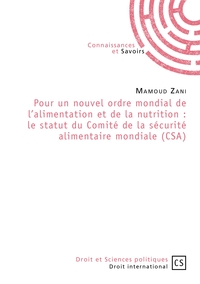 Pour un nouvel ordre mondial de l'alimentation et de la nutrition