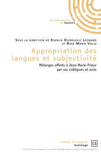 APPROPRIATION DES LANGUES ET SUBJECTIVITE