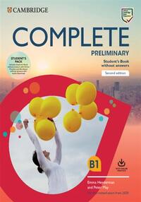 Complete preliminary; student's book pack (sb wo answers w online practice and wb wo answers w audio download)