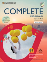 Complete preliminary; student's book pack (sb wo answers w online practice and wb wo answers w audio download)
