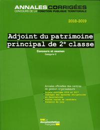 Adjoint du patrimoine de 2e classe 2018-2019 - Concours et examen