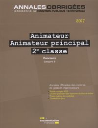 Animateur principal 2eme classe 2017 concours externe, interne