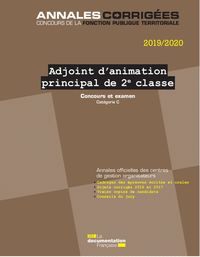 Adjoint d'animation principal de 2e classe 2019-2020 - concours et examens