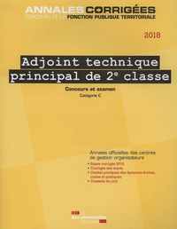 Adjoint technique principal 2e classe 2018-concours externe et examen