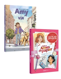 Amy pour la vie t01 + Amies de papier t01 offert - pack promo 2025