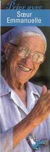 Signet Prier avec Soeur Emmanuelle - Lot de 10 - Prier avec quelques grands témoins