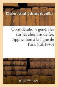 Considérations générales sur les chemins de fer