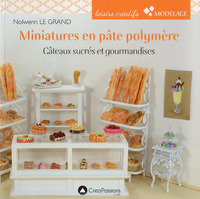 Miniatures en pâte polymère gâteaux sucrés et gourmandises