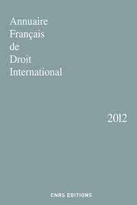 Annuaire Français de Droit International 2012