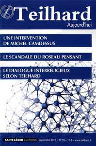 N°59 - Teilhard aujourd'hui - Septembre 2016 - Une intervention de Michel Camdessus