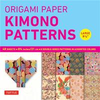 ORIGAMI PAPER KIMONO PATTERNS (LARGE 8 1/4") /ANGLAIS