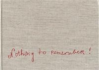 Louise Bourgeois Nothing to Remember Limited Edition /anglais