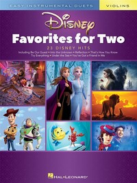 DISNEY FAVORITES FOR TWO - EASY INSTRUMENTAL DUETS VIOLINS - 2 VIOLONS - 23 TITRES