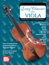 EASY CLASSICS FOR VIOLA - WITH PIANO ACCOMPANIMENT