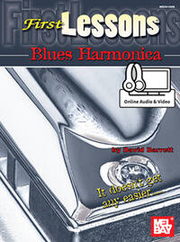 DAVID BARRETT: FIRST LESSONS BLUES HARMONICA (BOOK/ONLINE AUDIO/VIDEO) +TELECHARGEMENT