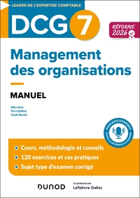 DCG 7 - Management  - Manuel - Réforme 2026-2027