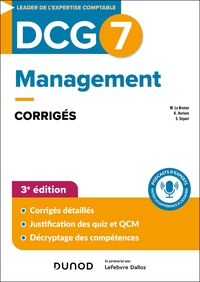 DCG 7 - MANAGEMENT - CORRIGES - 3E ED.