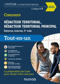 CONCOURS REDACTEUR TERRITORIAL - 2023 - EXTERNE, INTERNE ET 3E VOIE - TOUT EN UN