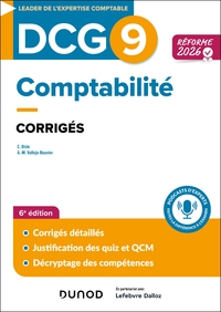 DCG 9 - Comptabilité - Corrigés - Réforme 2026-2027