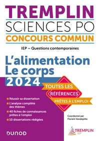 TREMPLIN CONCOURS IEP QUESTIONS CONTEMPORAINES 2024 - L'ALIMENTATION. LE CORPS