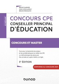 Concours CPE - Conseiller principal d'éducation - 5e éd. - Tout-en-un