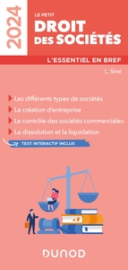 LE PETIT DROIT DES SOCIETES 2024 - L'ESSENTIEL EN BREF