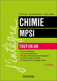 Chimie tout-en-un MPSI - 3e éd.