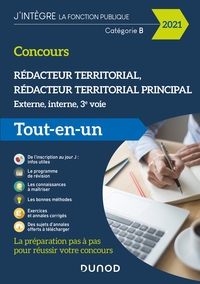 CONCOURS REDACTEUR TERRITORIAL - 2021 - EXTERNE, INTERNE ET 3E VOIE - TOUT EN UN