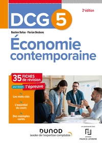 DCG 5 ECONOMIE CONTEMPORAINE - 35 FICHES DE REVISION - 2E ED.