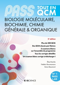 PASS Tout en QCM Biologie moléculaire, Biochimie, Chimie générale & organique - 4e éd.