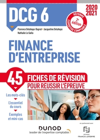 DCG 6 Finance d'entreprise - Fiches de révision - 2020/2021