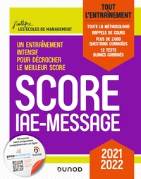 Score IAE-Message - Tout l'entraînement - 2021-2022