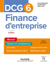 DCG 6 - FINANCE D'ENTREPRISE - DCG 6 - 1 - DCG 6 FINANCE D'ENTREPRISE - MANUEL - 3E ED.