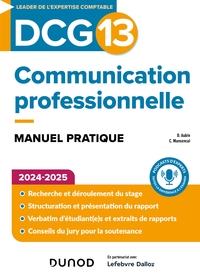 DCG 13 - COMMUNICATION PROFESSIONNELLE - 2E ED. - MANUEL