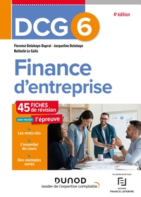 DCG 6 - FINANCE D'ENTREPRISE - DCG 6 - DCG 6 - FINANCE D'ENTREPRISE - FICHES - 4E ED.