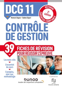 DCG 11 Contrôle de gestion - Fiches de révision - 2e éd.