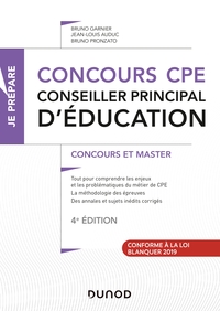 JE PREPARE - T01 - CONCOURS CPE - CONSEILLER PRINCIPAL D'EDUCATION - 4E ED. - TOUT-EN-UN