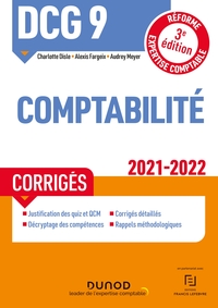 DCG 9 Comptabilité - Corrigés - 2021/2022