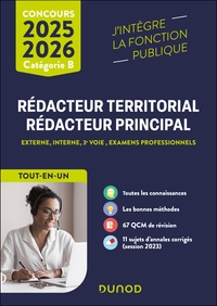 Concours Rédacteur territorial, Rédacteur principal - 2025