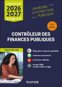 CONCOURS CONTROLEUR DES FINANCES PUBLIQUES - 2026-2027 - A JOUR DE LA REFORME - TOUT-EN-UN
