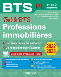 TOUT LE BTS PROFESSIONS IMMOBILIERES - 2022-2023 - 1RE ET 2E ANNEES