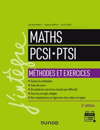 Maths PCSI-PTSI - Méthodes et exercices - 5e éd.