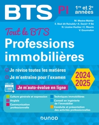 TOUT LE BTS PROFESSIONS IMMOBILIERES - 2024-2025 - 1RE ET 2E ANNEES