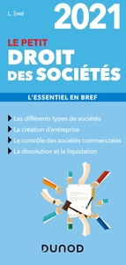 Le petit Droit des sociétés 2021 - L'essentiel en bref