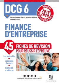 DCG 6 Finance d'entreprise - Fiches de révision - Réforme 2019-2020