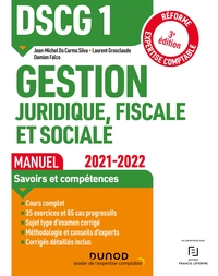 DSCG1 Gestion juridique, fiscale et sociale - Manuel 2021/2022