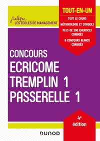 Concours Écricome Tremplin 1 et Passerelle 1 - 4e éd. - Tout-en-un