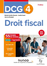 DCG 4 - DROIT FISCAL - FICHES 2023-2024